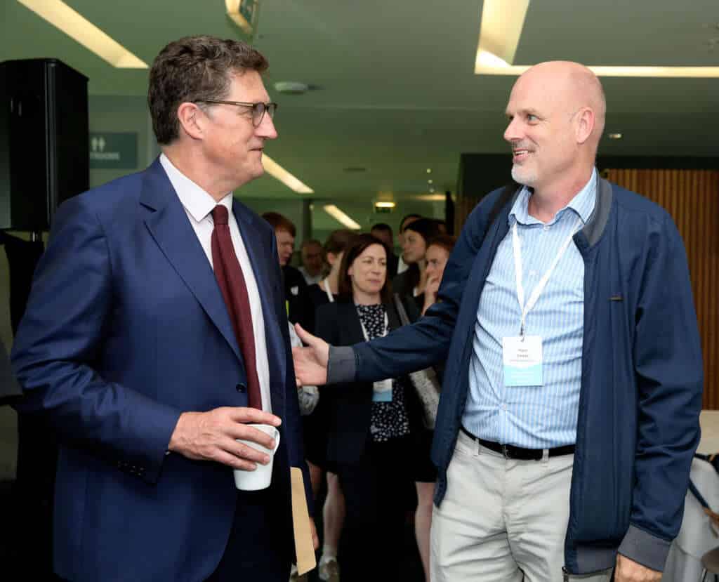 GAP CEO Hans Zomer with Minister Eamon Ryan at the National Climate Stakeholder Forum
